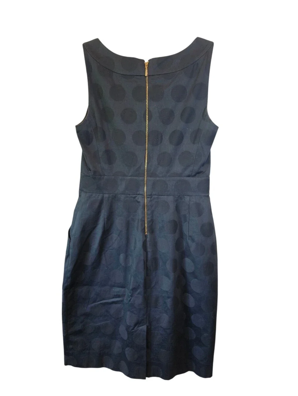 Kate Spade New York Black Polka Dot Jacquard Sheath Dress with Pockets - Size 8